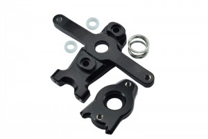 GPM ERV048 ALLOY STEERING ASSEMBLY TRAXXAS 1/16 MINI E-REVO - Black - ERV048-BK
