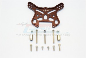 ALUMINUM FRONT OR REAR ADJUSTABLE DAMPER MOUNT 1/8 4WD E6 III HX MONSTER TRUCK EP #505005 - Brown - E6028-BR