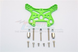 ALUMINUM FRONT OR REAR ADJUSTABLE DAMPER MOUNT 1/8 4WD E6 III HX MONSTER TRUCK EP #505005 - Green - E6028-G