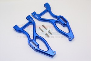 ALLOY FRONT OR REAR LOWER SUSPENSISON ARMS 1/8 4WD E6 III HX MONSTER TRUCK EP #505005 - Blue - E6055F/R-B