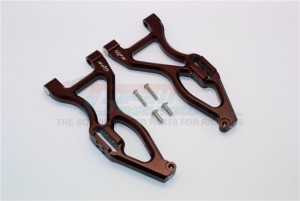 ALLOY FRONT OR REAR LOWER SUSPENSISON ARMS 1/8 4WD E6 III HX MONSTER TRUCK EP #505005 - E6055F/R-BR