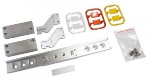 Parts Alu Container Tailight Bumper W Round Light For TAMIYA 1/14 Semi-Trailer - HH-UP0034B