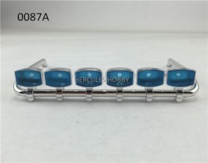 Roof Top Lights Bar 6 Square W/ Plastic Stands For Tamiya 1/14 Tractor Truck - HH-UP0087A