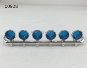 Roof Top Lights Bar 6 Round Lights W/ Stands For RC Tamiya Scania 1/14 Tractor - HH-UP0092B