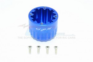 GPM SB011 ALUMINIUM FRONT / CENTER / REAR DIFF CASE TEAM LOSI 1/6 SUPER BAJA REY 4X4 - Blue - SB011-B