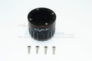 GPM SB011 ALUMINIUM FRONT / CENTER / REAR DIFF CASE TEAM LOSI 1/6 SUPER BAJA REY 4X4 - Black - SB011-BK