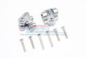 GPM SB008 ALUMINUM REAR UPPER AXLE MOUNT SET FOR REAR SUSPENSION LINKS TEAM LOSI 1/6 SUPER BAJA REY 4X4 - Silver - SB008-S