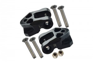 GPM SB009 ALUMINUM  REAR LOWER AXLE MOUNT SET FOR REAR SUSPENSION LINKS TEAM LOSI 1/6 SUPER BAJA REY 4X4 - Black - SB009-BK