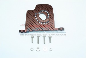 GPM SB018 ALUMINUM MOTOR MOUNT PLATE WITH HEAT SINK FINS TEAM LOSI 1/6 SUPER BAJA REY 4X4 - Brown - SB018-BR