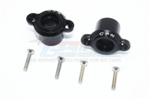 GPM SB022 ALUMINUM REAR AXLE ADAPTERS TEAM LOSI 1/6 SUPER BAJA REY 4X4 - SB022-BK