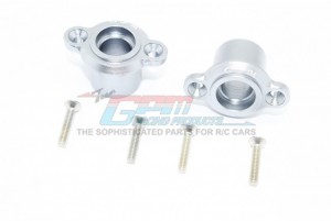 GPM SB022 ALUMINUM REAR AXLE ADAPTERS TEAM LOSI 1/6 SUPER BAJA REY 4X4 - Silver - SB022-S