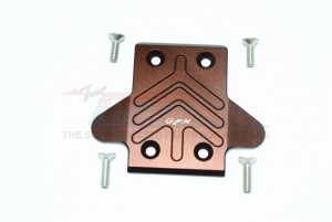 ALUMINUM FRONT CHASSIS PROTECTION PLATE  1/10 4WD ELECTRIC SENTON 6S BLX SUPER-DUTY SHORT COURSE - Brown - MAK331F-BR