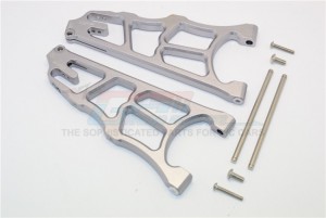 GPM MAN055 ALUMINUM FRONT LOWER ARMS 1/8 NERO 6S BLX AR106011/AR106009 - MAN055-GS