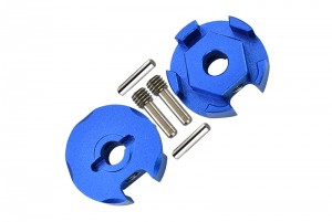 GPM SLA006 ALUMINIUM WHEEL HEX CLAW - 2PCS  FOR TRAXXAS SLASH 4X4 & LOW-CG 68086-2 - Blue - SLA006-B