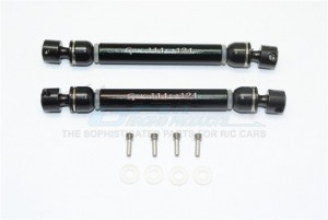 GPM VEN037SA ALUMINUM & STEEL FRONT/REAR CVD MAIN SHAFTS 1/10 ELECTRIC 4WD RTR VENTURE TOYOTA FJ CRUISER - Black - VEN037SA-BK