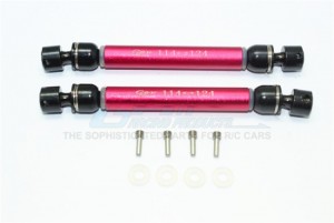 GPM VEN037SA ALUMINUM & STEEL FRONT/REAR CVD MAIN SHAFTS 1/10 ELECTRIC 4WD RTR VENTURE TOYOTA FJ CRUISER - Red - VEN037SA-R