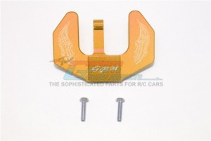 ALUMINUM REAR WING TRANSPONDER DECK 1/8 T3-01 DANCING RIDER-57405 - Orange - T3331R-OR