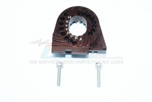 GPM TRX4018L ALUMINUM DOUBLE SIDED MOTOR MOUNT PLATE WITH HEAT SINK 1/10 ELECTRIC 4WD TRX4 DEFENDER TRAIL CRAWLER - Brown - TRX4018L-BR