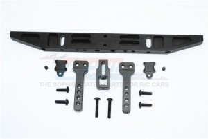 ALUMINIUM REAR BUMPER WITH D-RINGS 1/10 ELECTRIC 4WD TRX4 DEFENDER TRAIL CRAWLER - TRX4330RD-BK
