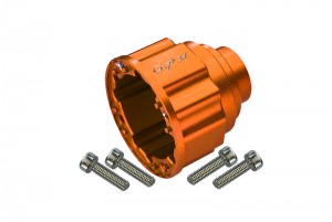 GPM UDR011 ALUMINUM FRONT / CENTER DIFF CASE 8581 TRAXXAS 1/7 UNLIMITED DESERT RACER PRO-SCALE CAR 4X4 85076-4 - Orange - UDR011-OR