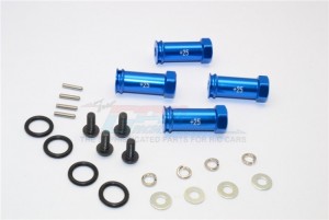 ALLOY HEX ADAPTOR(+25MM) TRAXXAS SLASH 4X4 & LOW-CG 68086-2 - Blue - SLA010/+25MM-B