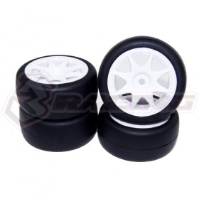 3RACING  SAK-MG20 Rubber Tire Set  For 1/10 RC M-Chassis SAKURA Mini MG - SAK-MG20