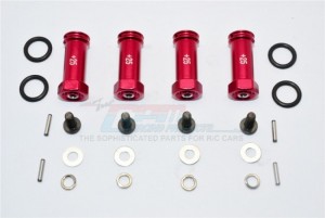 ALLOY HEX ADAPTOR(+25MM) TRAXXAS SLASH 4X4 & LOW-CG 68086-2 - SLA010/+25MM-R