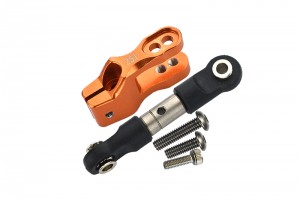 GPM UDR16025 ALUMINUM SERVO HORN WITH SST ADJUSTABLE TIE RODS 1/7 UNLIMITED DESERT RACER PRO-SCALE 4X4-85076-4 - Orange - UDR16025-OR
