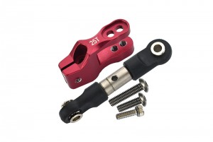 GPM UDR16025 ALUMINUM SERVO HORN WITH SST ADJUSTABLE TIE RODS 1/7 UNLIMITED DESERT RACER PRO-SCALE 4X4-85076-4 - Red - UDR16025-R