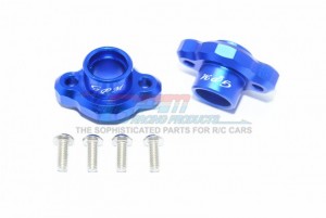 ALUMINUM REAR AXLE ADAPTERS (ENCLOSED DESIGN) 1/8 T3-01 DANCING RIDER-57405 - Blue - T3022A-B