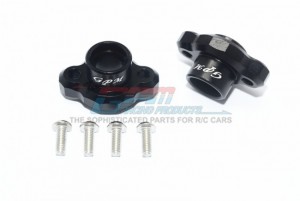 ALUMINUM REAR AXLE ADAPTERS (ENCLOSED DESIGN) 1/8 T3-01 DANCING RIDER-57405 - T3022A-BK