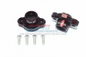 ALUMINUM REAR AXLE ADAPTERS (ENCLOSED DESIGN) 1/8 T3-01 DANCING RIDER-57405 - T3022A-BR