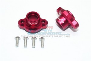 ALUMINUM REAR AXLE ADAPTERS (ENCLOSED DESIGN) 1/8 T3-01 DANCING RIDER-57405 - Red - T3022A-R