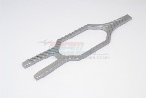 GPM SLA0126LCG ALUMINIUM BATTERY HOLDER TRAXXAS SLASH 4X4 & LOW-CG 68086-2 - Gun silver - SLA0126LCG-GS