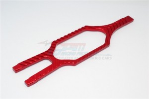 GPM SLA0126LCG ALUMINIUM BATTERY HOLDER TRAXXAS SLASH 4X4 & LOW-CG 68086-2 - Red - SLA0126LCG-R