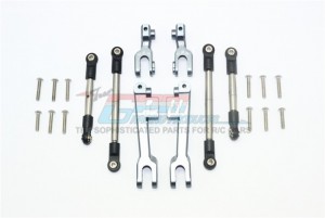 GPM UDR312FRS ALUMINUM FRONT & REAR SWAY BAR & STAINLESS STEEL LINKAGE SET 1/7 UNLIMITED DESERT RACER PRO-SCALE 4X4-85076-4 - Gun silver - UDR312FRS-GS