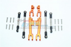 GPM UDR312FRS ALUMINUM FRONT & REAR SWAY BAR & STAINLESS STEEL LINKAGE SET 1/7 UNLIMITED DESERT RACER PRO-SCALE 4X4-85076-4 - Orange - UDR312FRS-OR