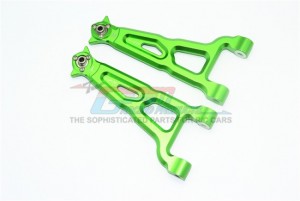 GPM SB054 ALUMINUM FRONT UPPER SUSPENSION ARM  1/10 4WD ROCK REY BRUCHLESS ROCK RACER-LOS03009T1/T2 - Green - SB054-G