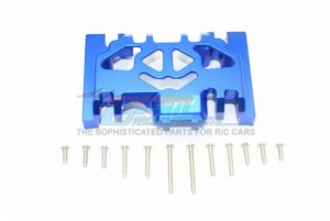 GPM TRX4038BA ALUMINUM LOWER GEAR COVER Traxxas TRX-4 Defender / TRX-4 Tactical Unit - Blue - TRX4038BA-B