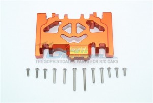 GPM TRX4038BA ALUMINUM LOWER GEAR COVER Traxxas TRX-4 Defender / TRX-4 Tactical Unit - Orange - TRX4038BA-OR
