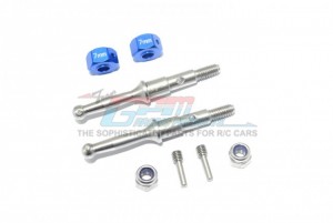 STAINLESS STEEL REAR WHEEL SHAFT W. ALUMINUM HEX ADAPTER (7MM) 1/8 T3-01 DANCING RIDER-57405 - T3023SR/7MM-B