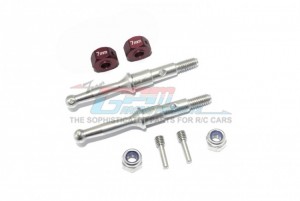 STAINLESS STEEL REAR WHEEL SHAFT W. ALUMINUM HEX ADAPTER (7MM) 1/8 T3-01 DANCING RIDER-57405 - T3023SR/7MM-BR