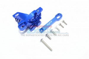 ALUMINUM MOTOR MOUNT WITH HEAT SINK FINS TRAXXAS 1/7 UNLIMITED DESERT RACER - Blue - UDR018-B