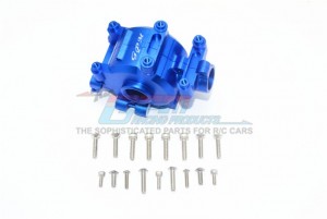 GPM SB012 ALUMINUM FRONT GEAR BOX TEAM LOSI-1/6 SUPER BAJA REY 4X4 - Blue - SB012-B