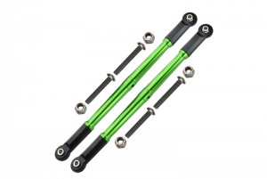 GPM BR014 ALUMINUM ADJUSTABLE REAR UPPER CHASSIS LINK TIE RODS LOSI 1/10 BAJA REY DESERT TRUCK LOS03008 - BR014-G