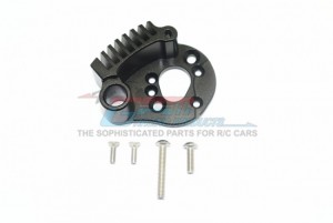 GPM ER2018 ALUMINUM MOTOR MOUNT WITH HEAT SINK FINS TRAXXAS-1/10 E-REVO VXL MONSTER 86086 - Black - ER2018-BK