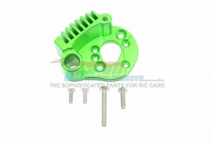 GPM ER2018 ALUMINUM MOTOR MOUNT WITH HEAT SINK FINS TRAXXAS-1/10 E-REVO VXL MONSTER 86086 - Green - ER2018-G