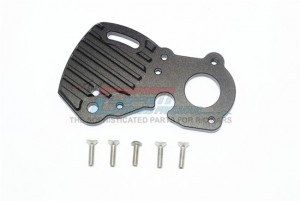 GPM ER2018A ALUMINUM MOTOR PLATE WITH HEAT SINK FINS TRAXXAS-1/10 E-REVO VXL 86086-4 MONSTER - ER2018A-BK
