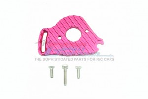 ALUMINUM MOTOR PLATE WITH HEAT SINK FINS TRAXXAS-SLASH 4X4 LOW-CG 68086-21 - Red - SLA018NLCG-R