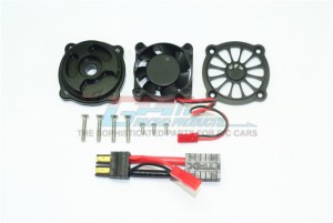 GPM UDR018FAN ALUMINUM MOTOR HEATSINK WITH COOLING FAN1/7 UNLIMITED DESERT RACER PRO-SCALE 4X4-85076-4 - UDR018FAN-BK